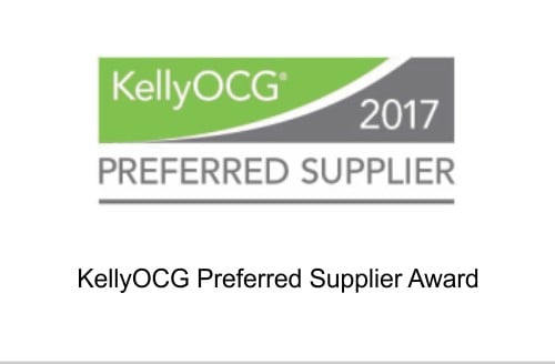 KellyOCG preferred supplier award